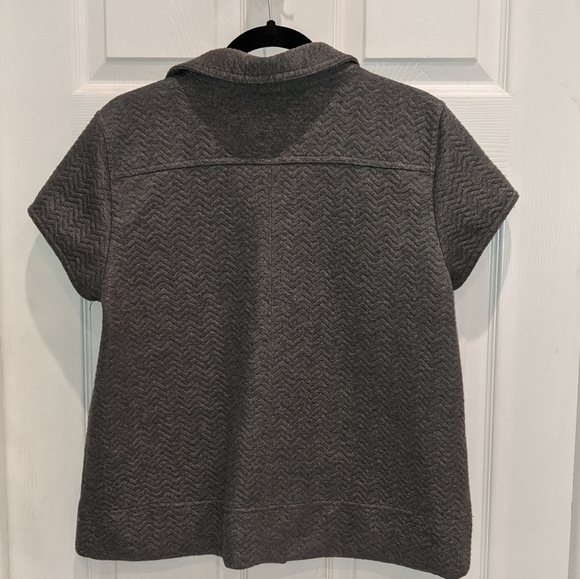 JPR Women's Grey Button Down Top Size Large - Picture 5 of 6